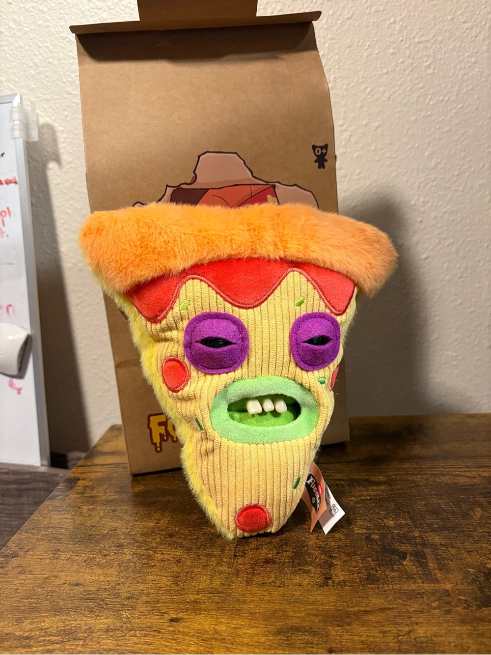Plush Pizza Toy - Yellow & Orange
